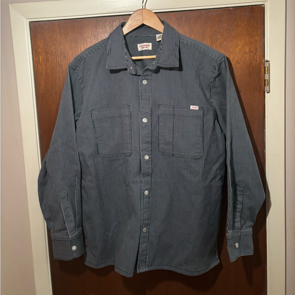 Levi’s utility cotton shirt jacket relaxed fit men’s size Large NWT